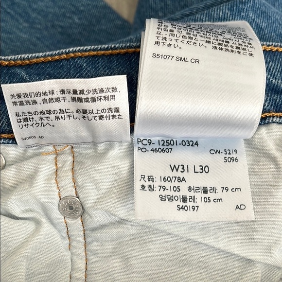 LEVIS 501 Women’s Straight Leg Denim Blue Jeans, Size W31 L30 - Picture 10 of 13